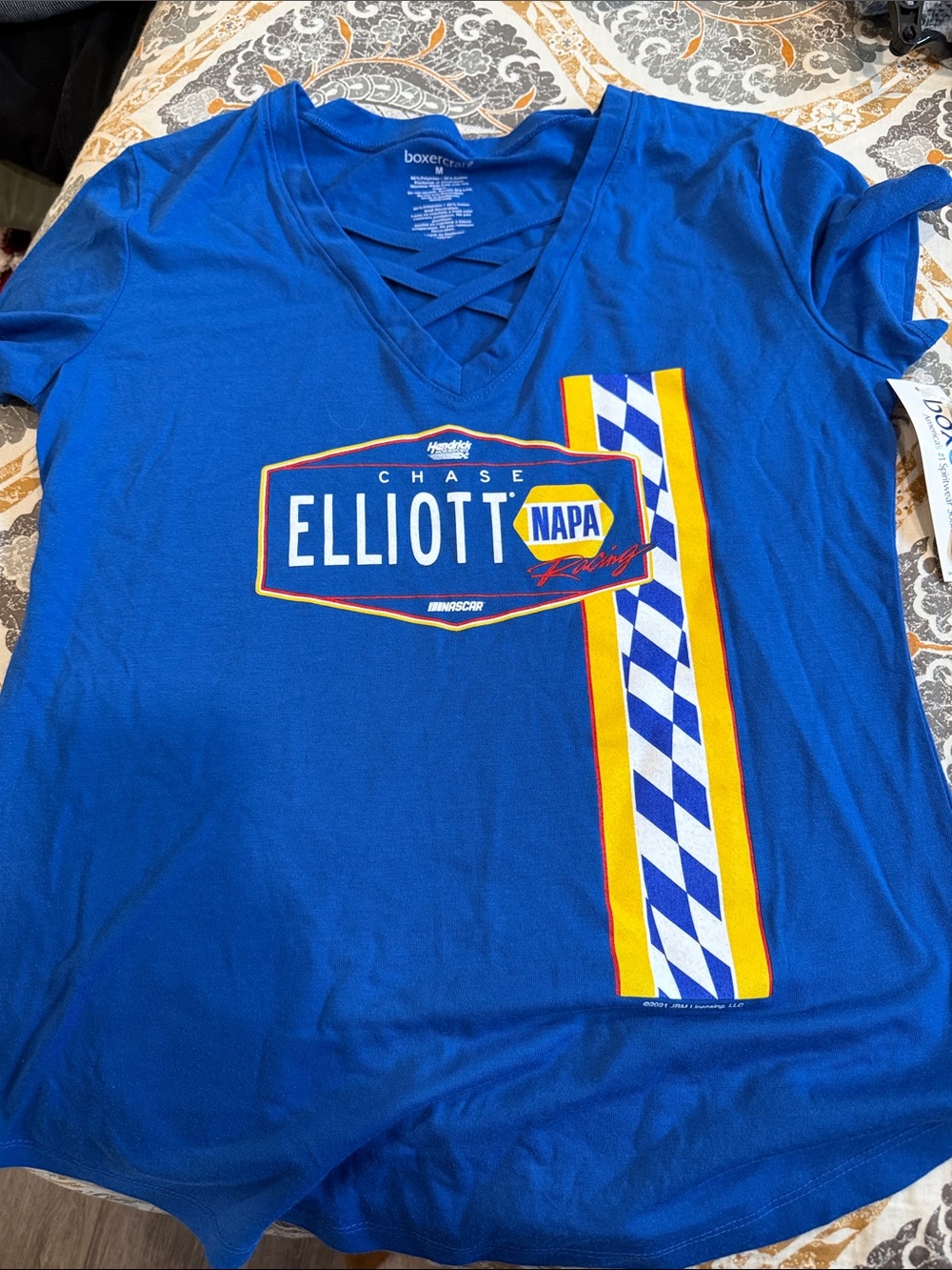 boxercraft Royal Blue Chase Elliott NAPA Racing Tee